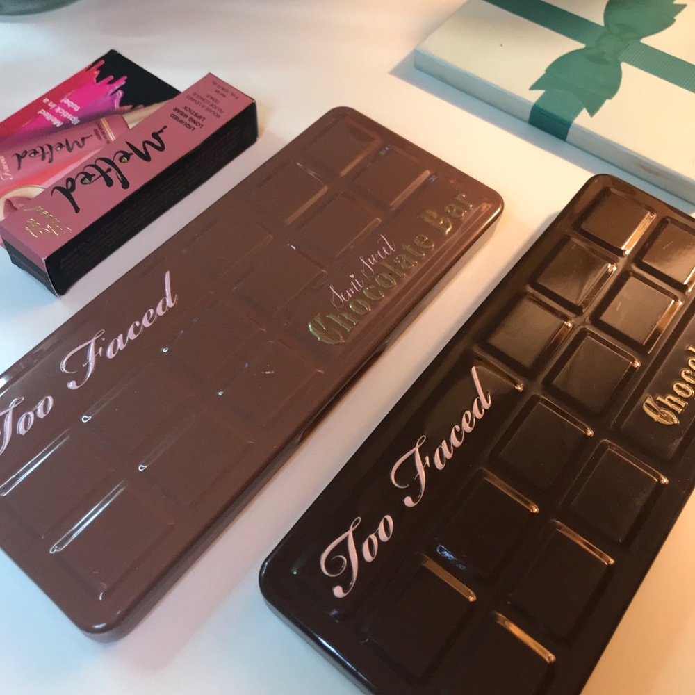 Too Faced Cosmetics eyeshadow palette bundle(used)